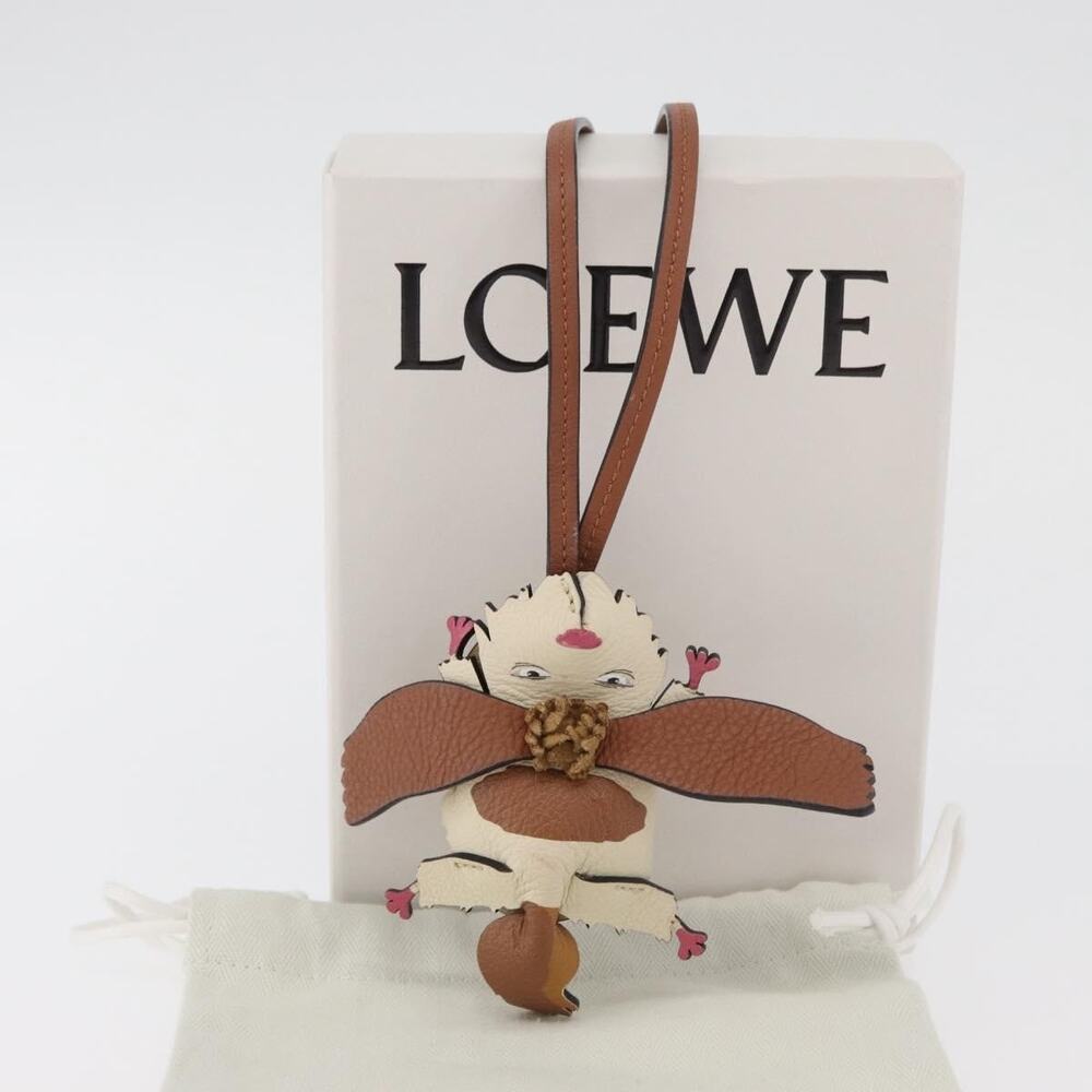 Loewe Hin Charm Leather Beige Bag